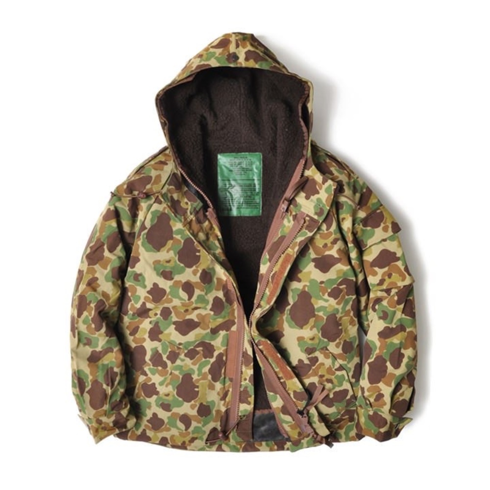 Houston F-1 Parka Jacket with Fleece Liner WW2 Camo